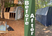 Mennen Shed-before after